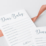 Winter blue and silver baby shower games dear baby by LittleSizzle