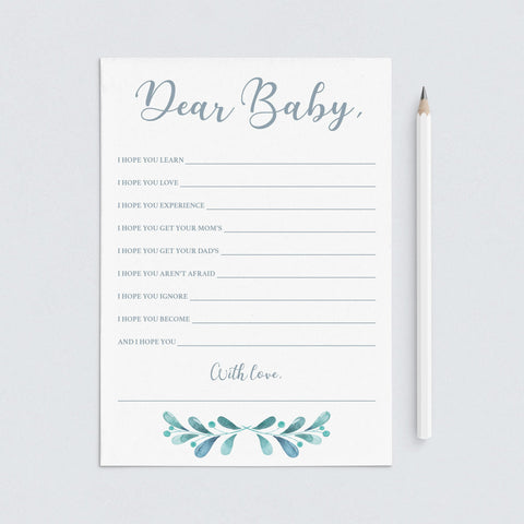 Blue and Silver baby shower games bundle Winter theme printable ...