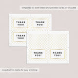 Instant download neutral shower thank you cards by LittleSizzle