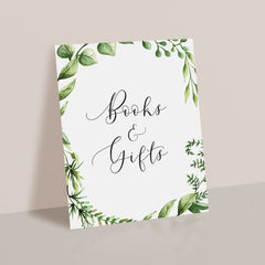Baby Books and Gifts Sign Printable Garden Baby Shower