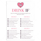 Breakup Party Drink If Game Printable by LittleSizzle