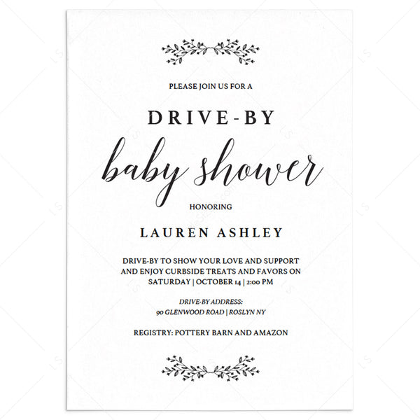 Invitation sample for baby clearance shower