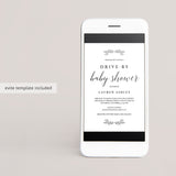 Digital drive by baby shower evite template by LittleSizzle