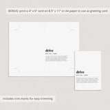 Drive Definition Print Instant Download