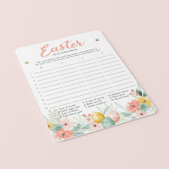 Easter Brunch Game Printable Scattergories