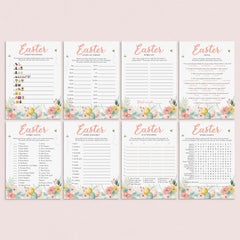 Easter Games for Kids and Adults Printable by LittleSizzle