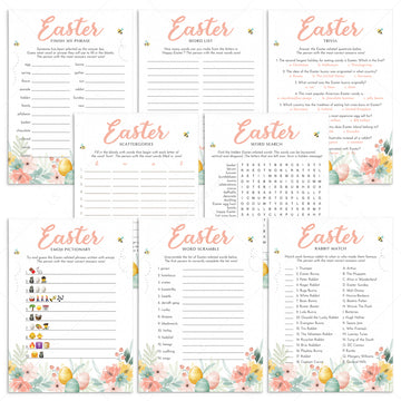 Easter Games for Kids and Adults Printable by LittleSizzle