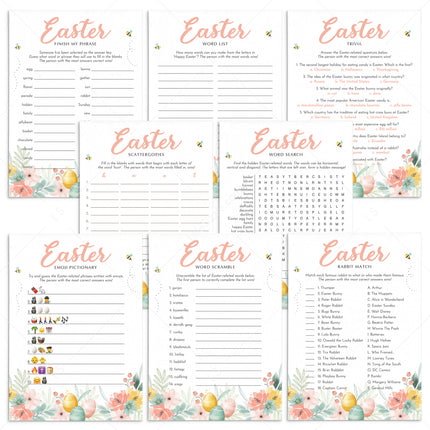 Easter Games and Activities for Kids &amp; Adults | Printable &amp; Virtual ...