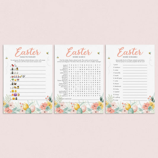Printable Easter Games for Kids by LittleSizzle