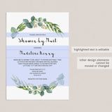 Editable baby shower by mail invitation by LittleSizzle