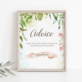 Green leaves watercolor baby shower activity by LittleSizzle