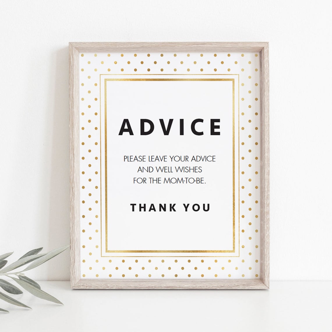 Neutral shower sign for advice cards by LittleSizzle