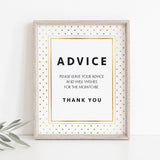 Neutral shower sign for advice cards by LittleSizzle