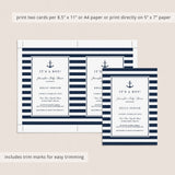 Boy baby shower invites editable template by LittleSizzle