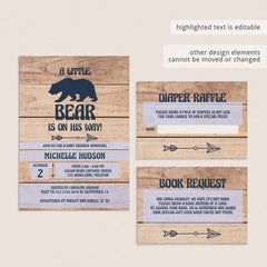 Download woodland baby shower invitation templates by LittleSizzle
