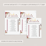 DIY bridal shower games bride of groom who said what by LittleSizzle
