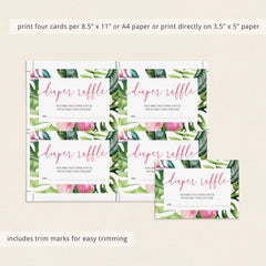 Tropical Baby Shower Invitation Suite Templates