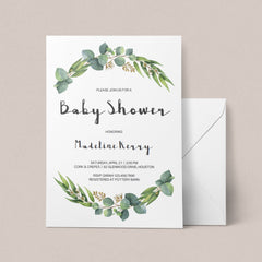 Eucalyptus Baby Shower Printable Full Package | 19 Products All-In-One ...
