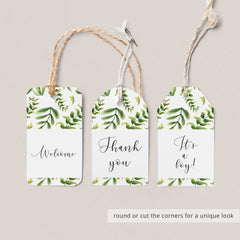 DIY gift tags botanical theme by LittleSizzle