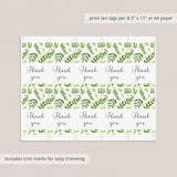 Printable gift labels watercolor greenery by LittleSizzle