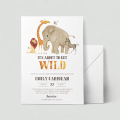 Safari animals babyshower invite template by LittleSizzle