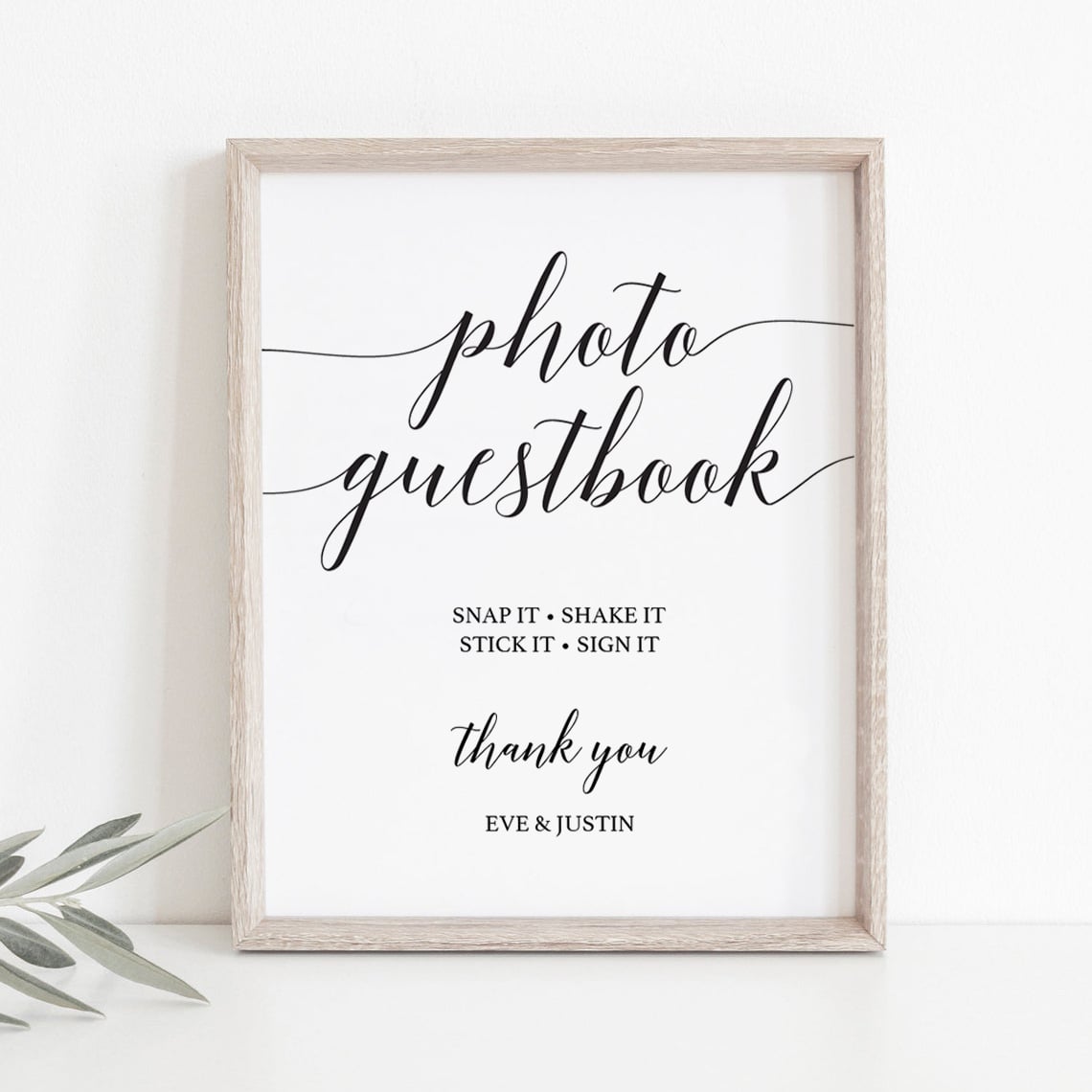 Snap it shake it wedding guestbook sign by LittleSizzle