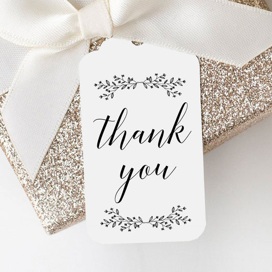 Minimal Thank You Favor Tags Printable by LittleSizzle