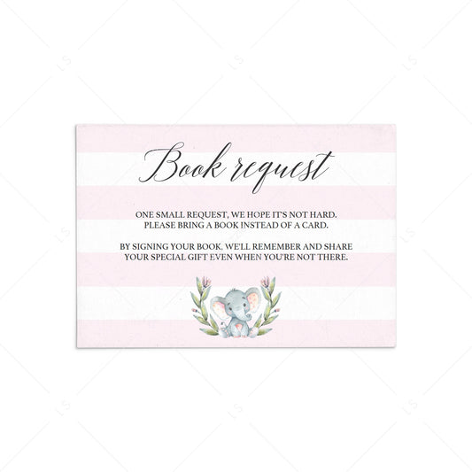 Bring a book instead of a card baby shower printable for girls by LittleSizzle