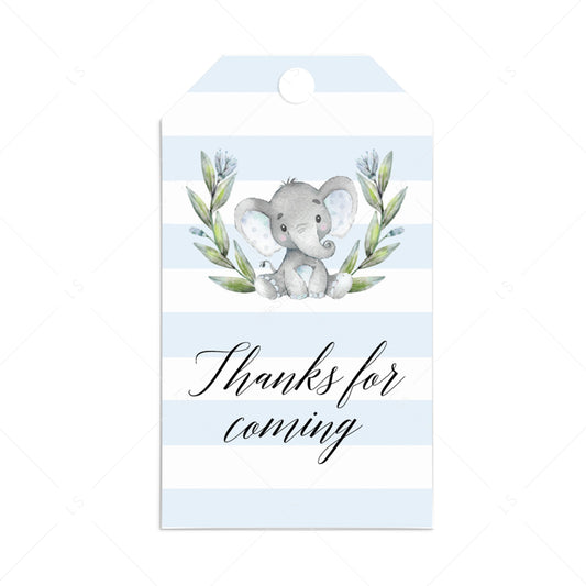 Unicorn Baby Shower Favors Tag Template, Printable Shower Thank