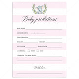 Elephant baby girl shower games by LittleSizzle