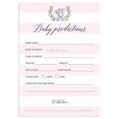 Elephant baby girl shower games by LittleSizzle