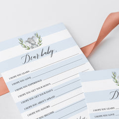 Printable dear baby printable for boy baby shower by LittleSizzle