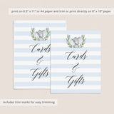 Watercolor Elephant cards and gifts printable sign by LittleSizzle