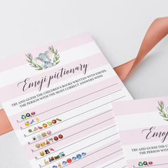 Emoji game for baby shower with answer key by LittleSizzle