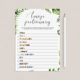 Popular baby shower game emoji pictionary printable by LittleSizzle
