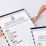 Emoji Pictionary for Boy Baby Shower Printable & Virtual Template
