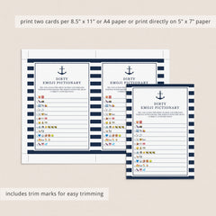 Nautical Bachelorette Party Games Bundle Printable