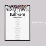 Floral Halloween Ladies Night Games Bundle Printable