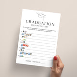 Graduation Emoji Game with Answer Key Printable