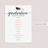 8 Printable Graduation Games Calligraphy