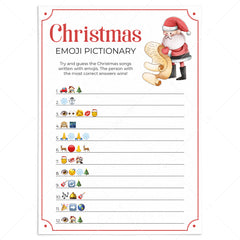Christmas Emojis Game Printable by LittleSizzle