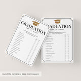 Has The Grad Ever Graduation Party Game Printable