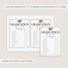 Has The Grad Ever Graduation Party Game Printable