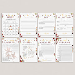 Fall babyshower games package by LittleSizzle