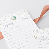 Pumpkin Baby Shower Predictions for Baby Cards