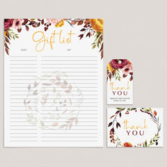 Fall party supplies printables by LittleSizzle