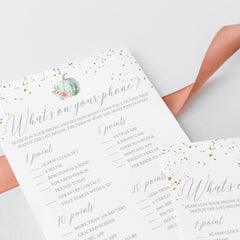 Pumpkin Bridal Shower Games Bundle Printable
