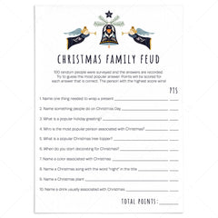 Printable Christmas Family Feud Game Cards by LittleSizzle