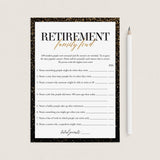 Printable Retirement Feud Game with Answers by LittleSizzle