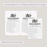 Halloween Family Feud with Answers Printable